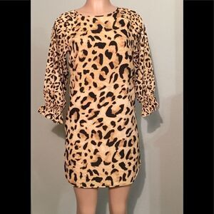 Crown & Ivy cheetah print dress. NWT